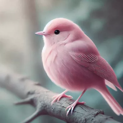 ein rosa Vögelchen