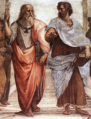 Plato Plato und Aristoteles auf Gemälde