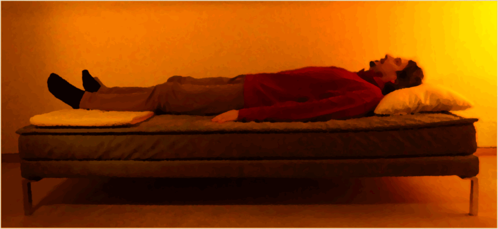 Therapie-Couch und Klient